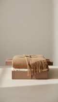 Antique Taupe Cashmere Throw in Gift Box